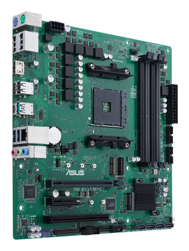 ASUS PRO B550M-C/CSM AMD B550 Socket AM4 micro ATX (90MB15Q0-M0EAYC)