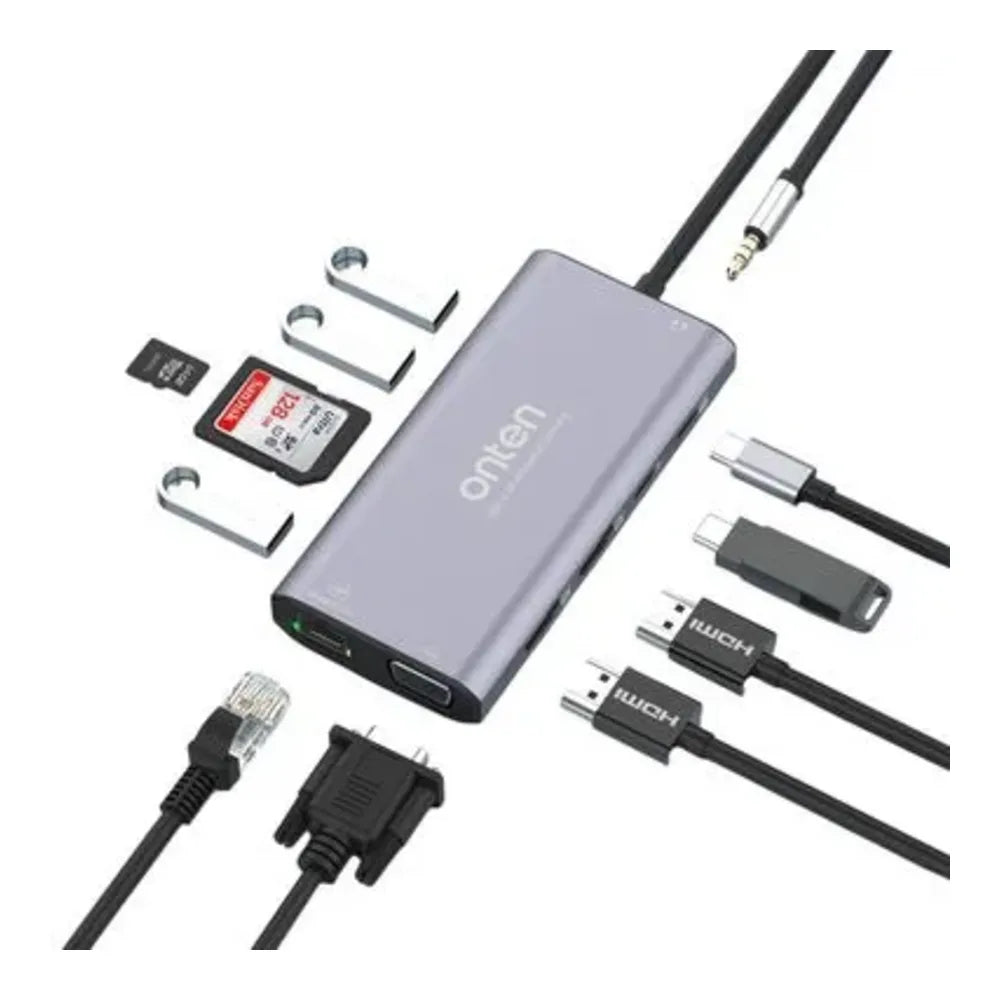 Multiport hub 12-in-1 Onten UC601