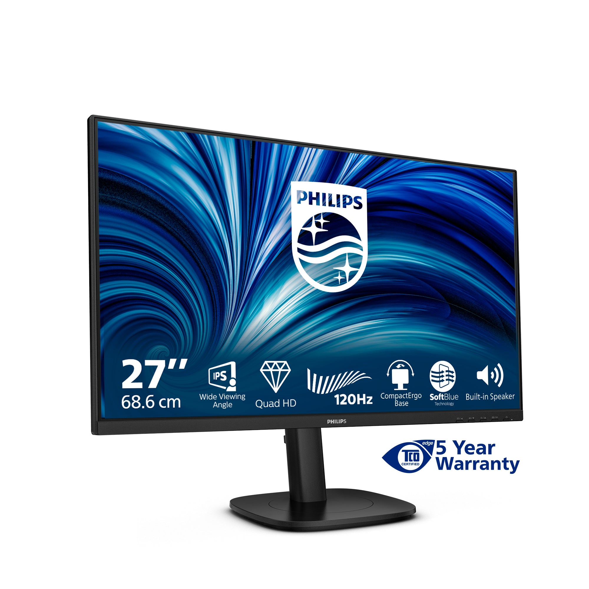 Philips 27B2N3500J/00 computer monitor 68.6 cm (27") 2560 x 1440 pixels 2K LCD Black