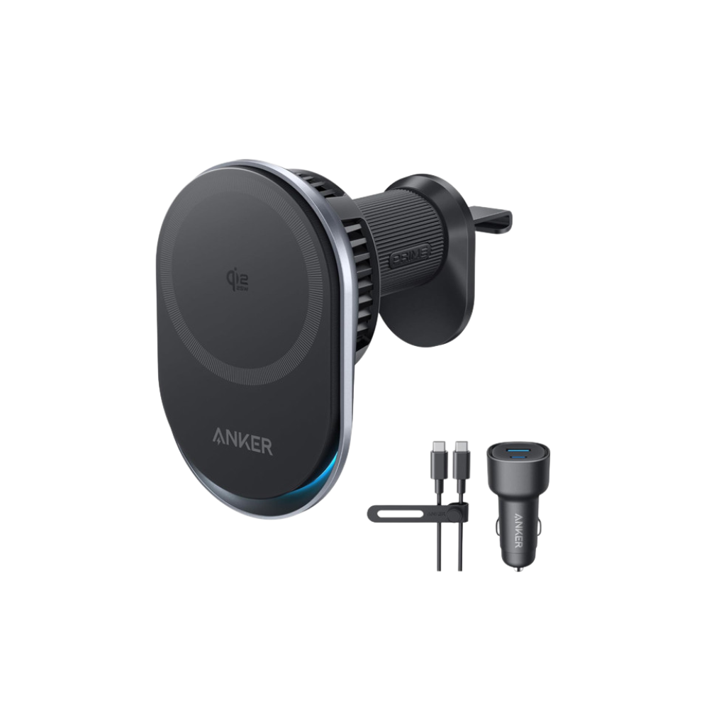 ANKER Prime 25W MagGo bezični auto punjač, crni