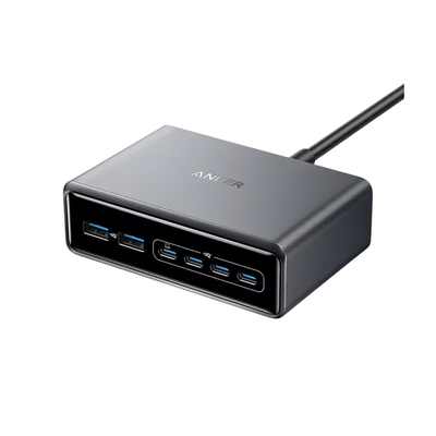 ANKER Prime 200W GaN stoni brzi punjač, 6-portova (4x USB-C i 2x USB-A) srebrni