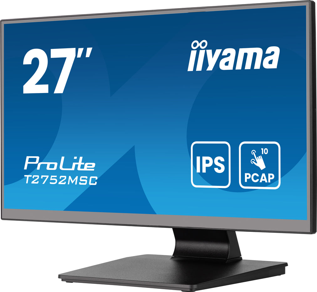 iiyama ProLite T2752MSC-B1AG computer monitor 68.6 cm (27") 1920 x 1080 pixels Full HD LED Touchscreen Black
