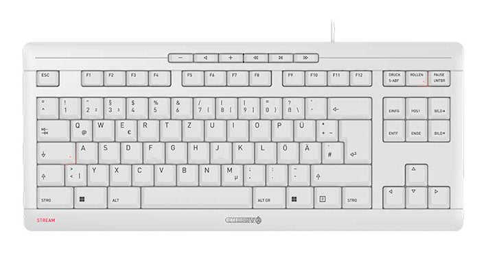 CHERRY STREAM TKL keyboard Universal USB QWERTZ German White (JK-8600DE-0)
