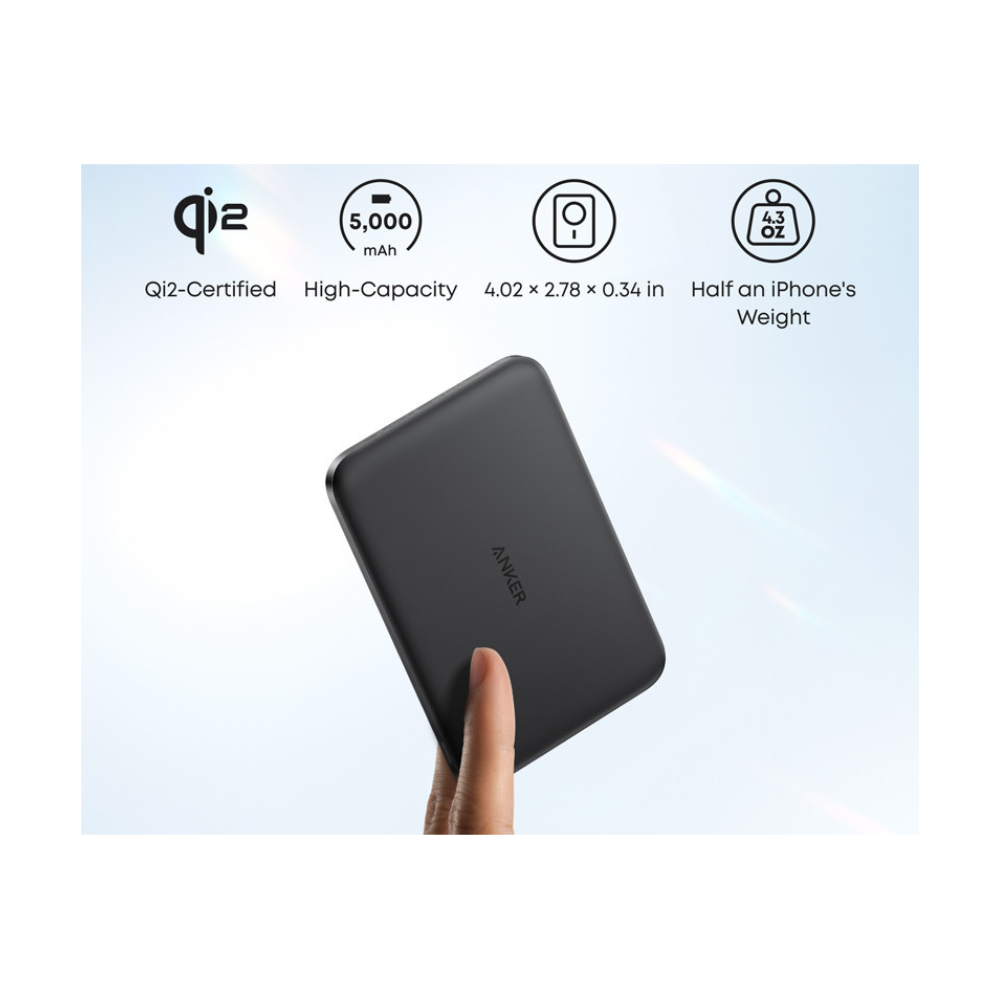 ANKER Nano 5000mAh, 20W, Power Bank crni