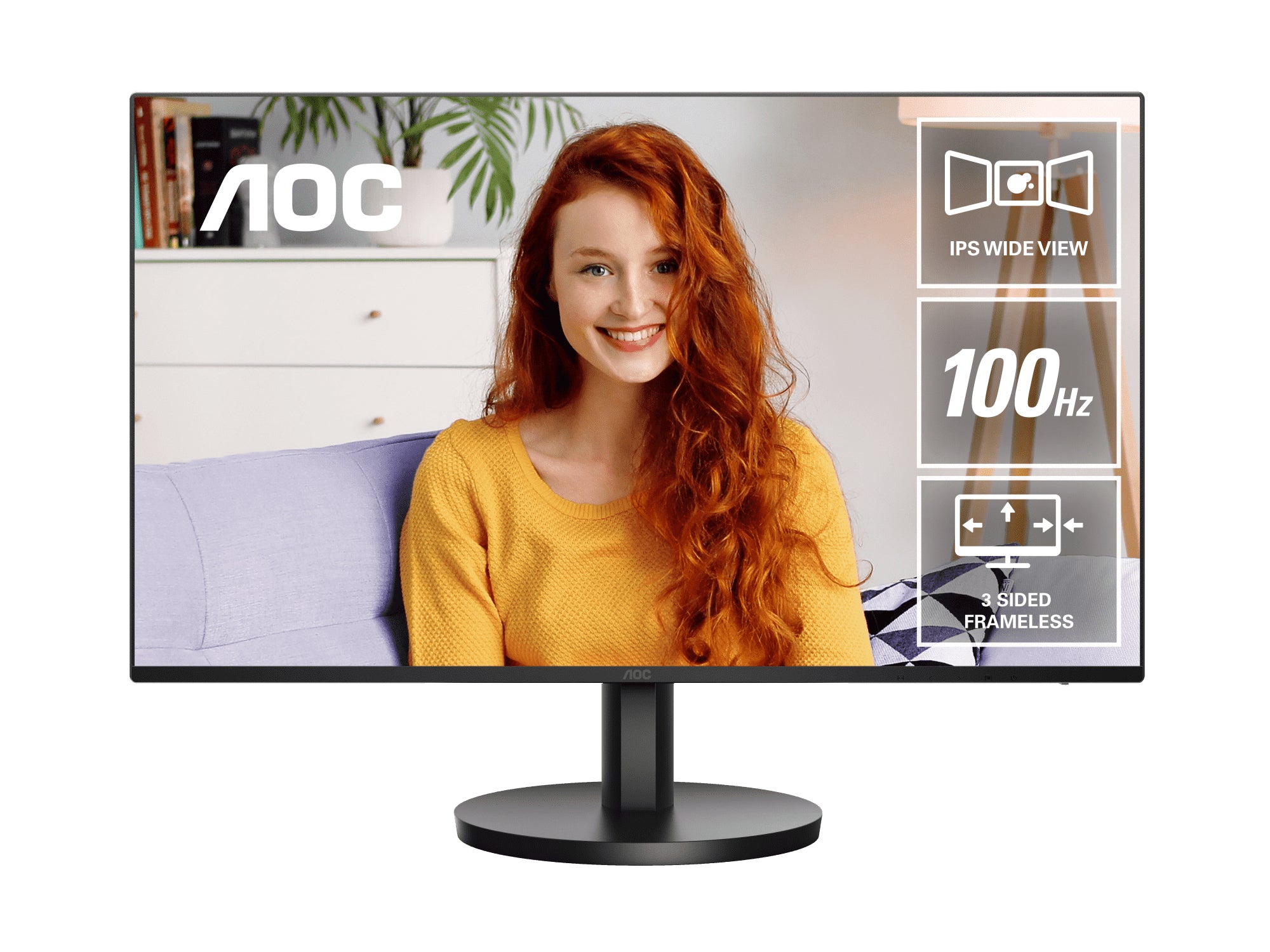 AOC B3 24B3HA2/75 computer monitor 60.5 cm (23.8") 1920 x 1080 pixels Black