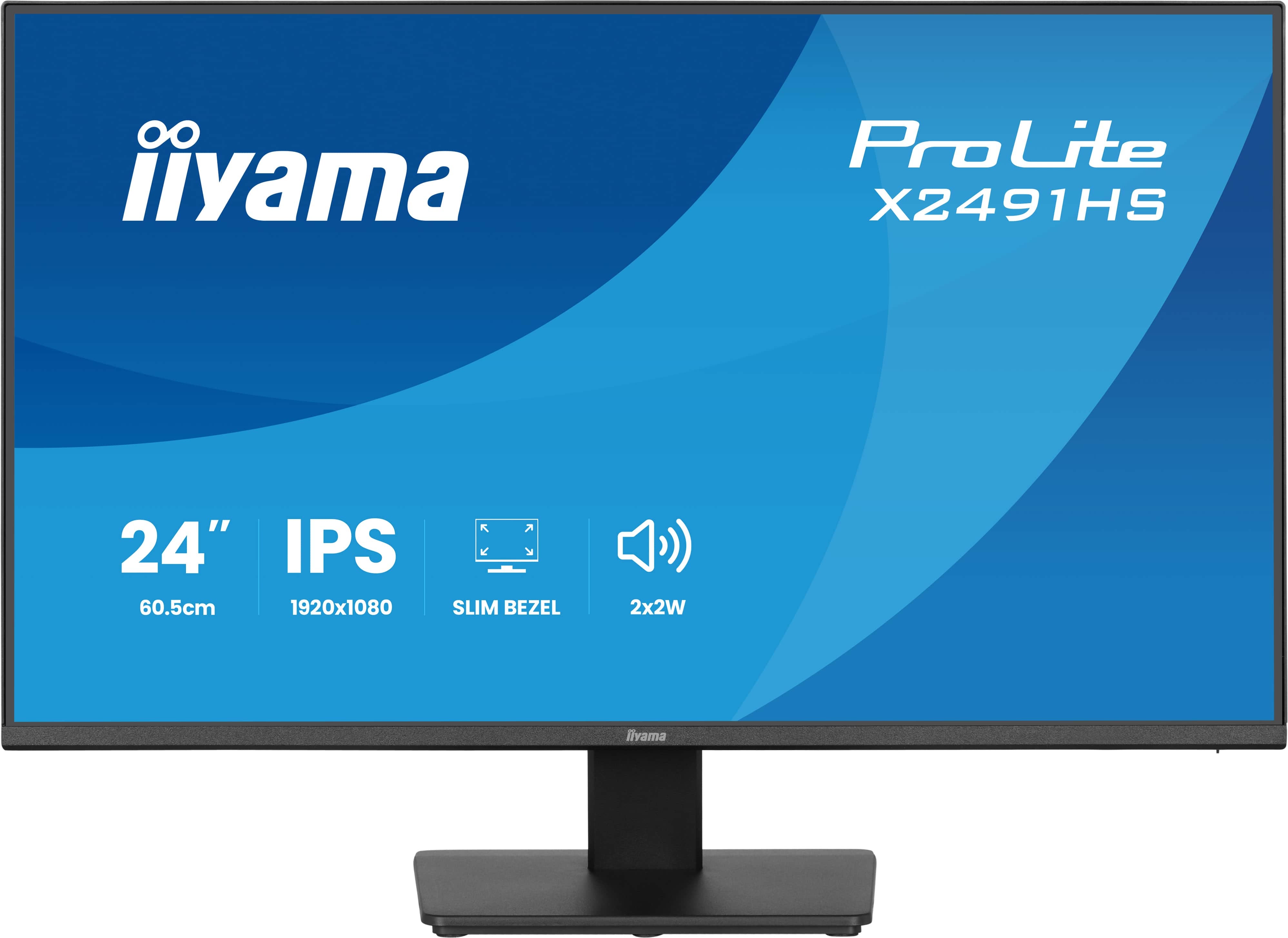 iiyama ProLite X2491HS-B1 computer monitor 60.5 cm (23.8") 1920 x 1080 pixels Full HD LCD Black