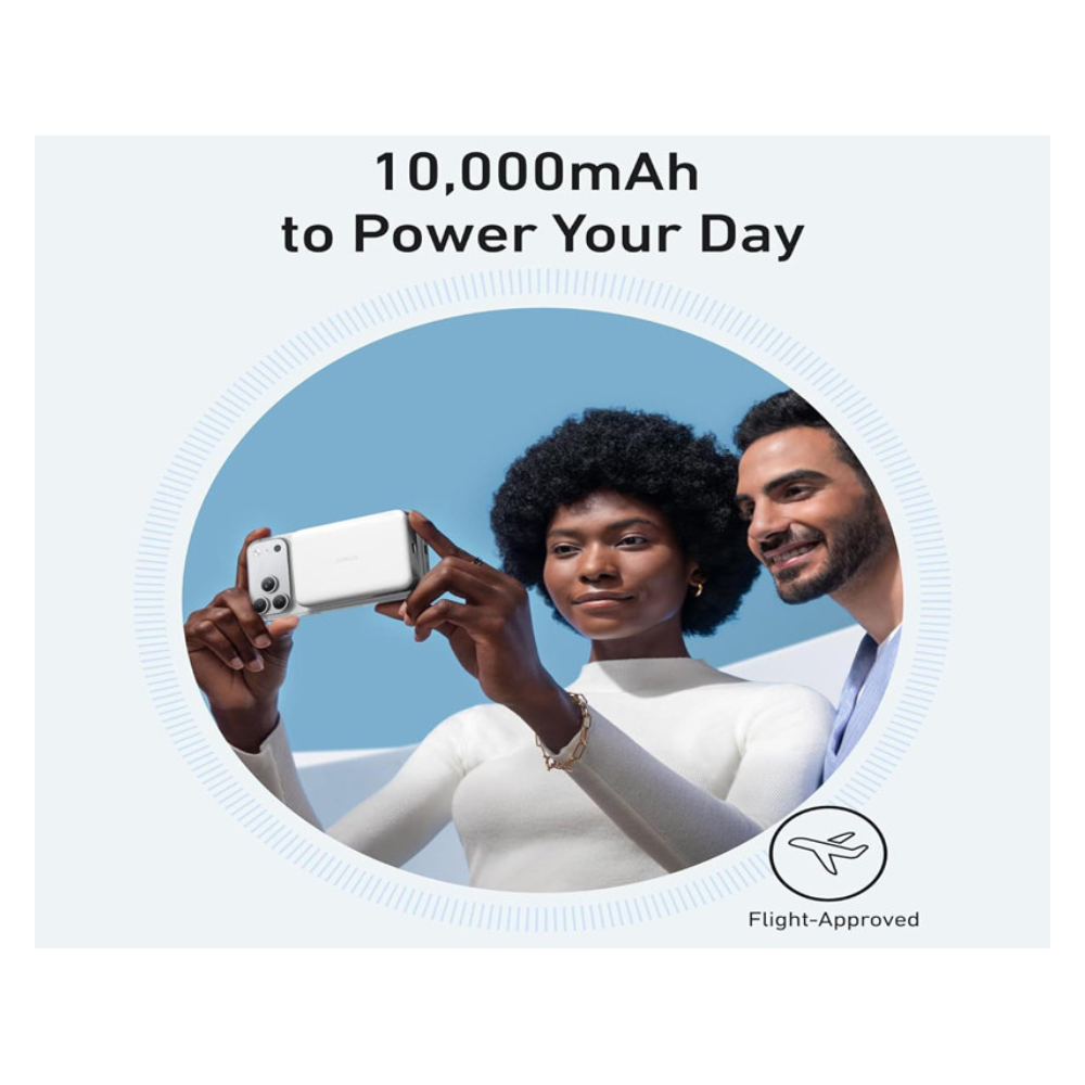ANKER MagGo 10000mAh, 15W, magnetno bezični power bank, beli