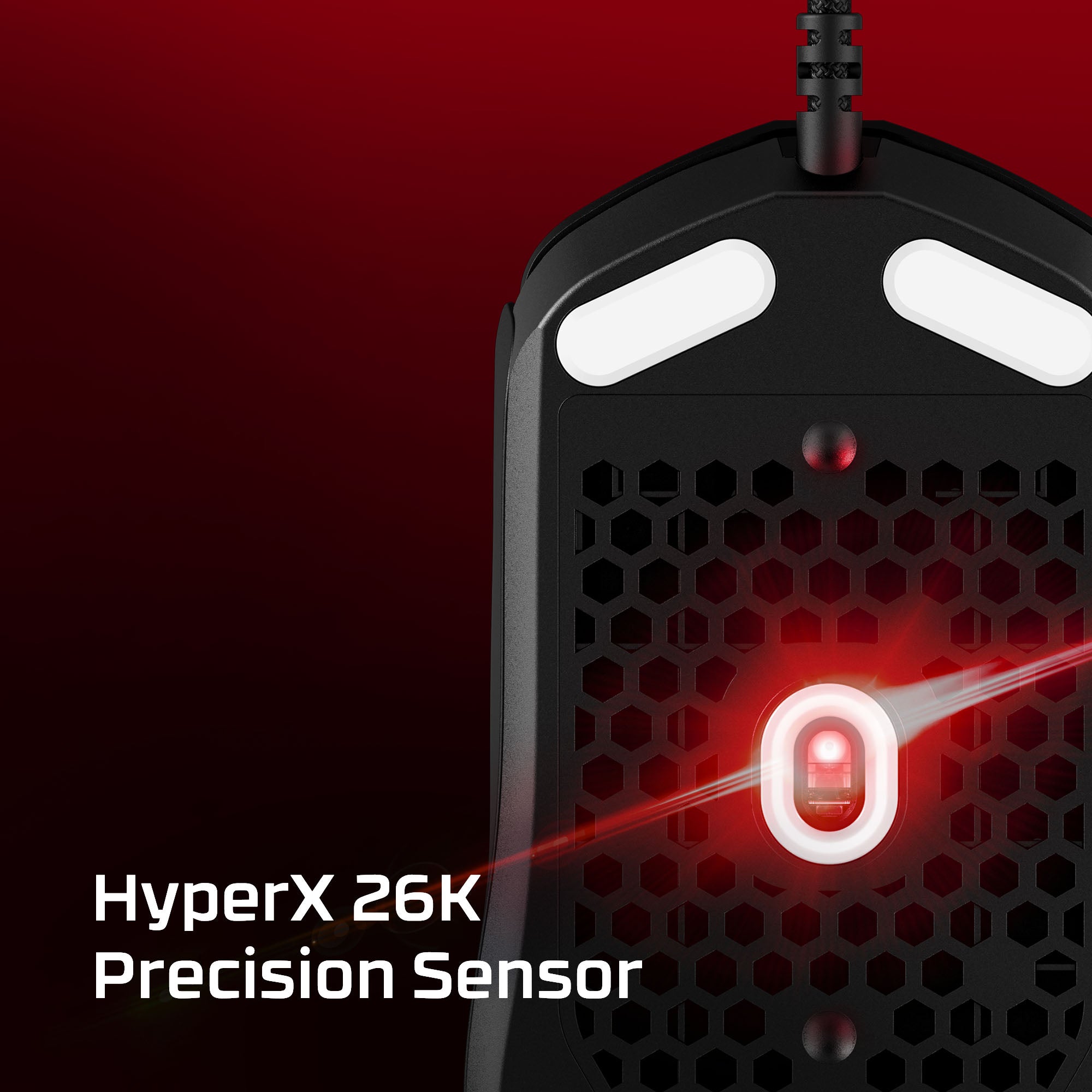 HyperX Pulsefire Haste 2 - Gaming Mouse (White) (6N0A8AA)