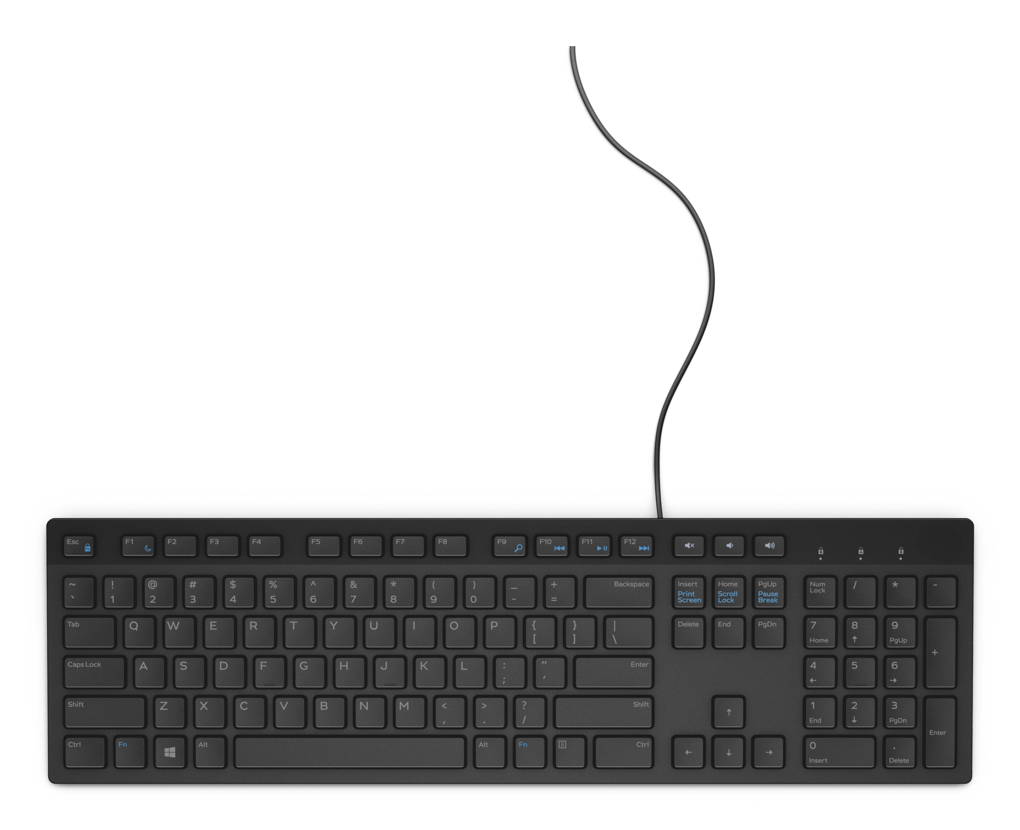 DELL KB216 keyboard Universal USB QWERTY US International Black (580-ADHY)