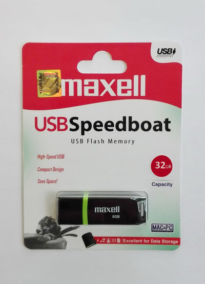 Maxell usb speedboat 2.0 black 32gb