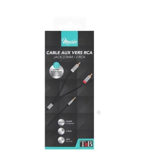 TNB JACKRCA35 Stereo kabl 3,5MM NA 2 RCA