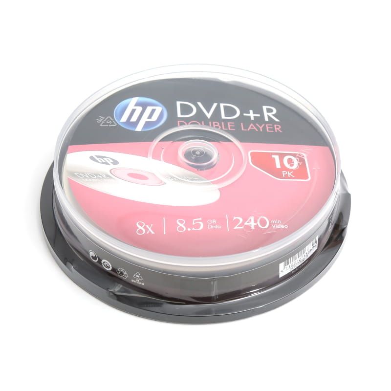HP DUAL DVD+R 8.5GB 8X 10 Cake (13869)