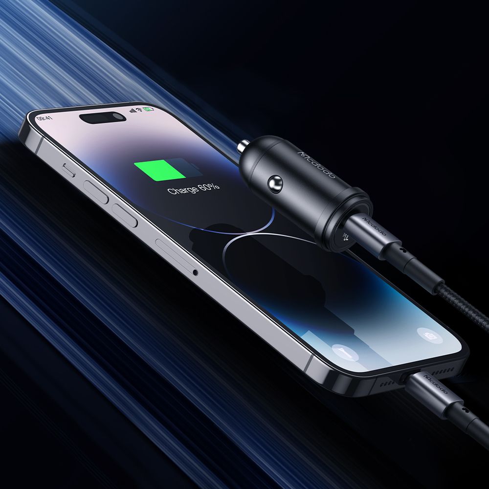 MCDODO CC-7492 SET AUTO Punjač 30W USB-C + KABL 36W TIP-C NA LIGHTNING DUŽINA 1,2m