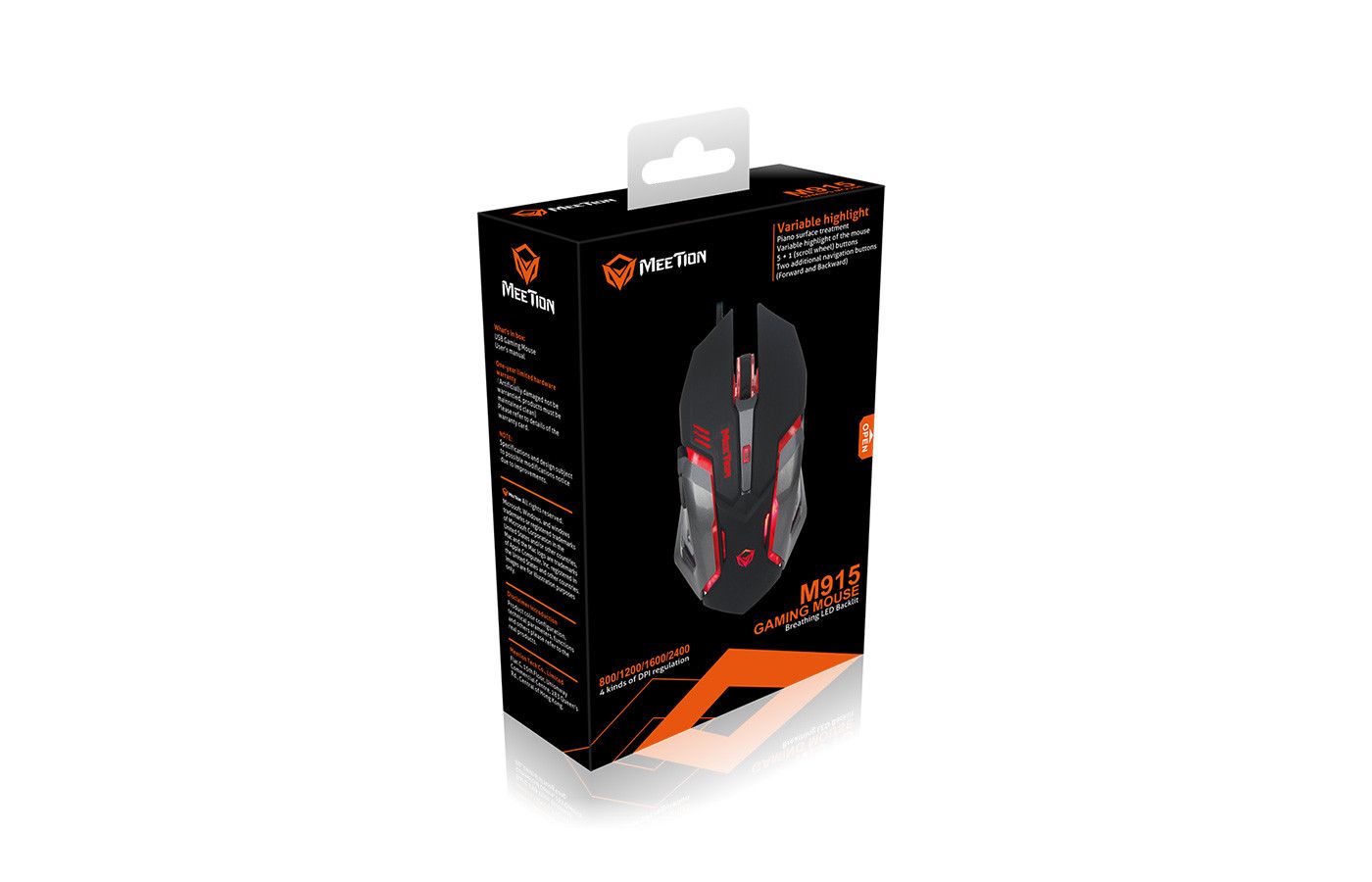MEETION M915 GEJMERSKI USB ŽIČNI Miš 2400 dpi