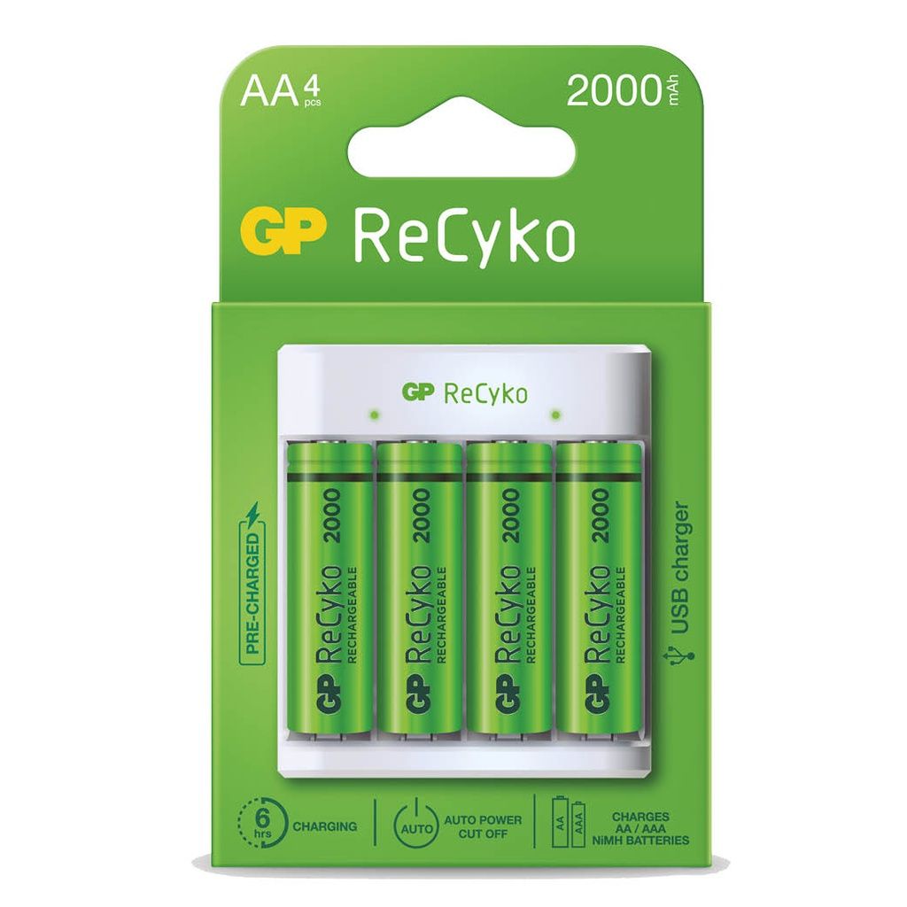GP PUNJAČ Baterija ZA 4 x AAA/AA + 4 PUNJIVE AA BAT. 2100mAh