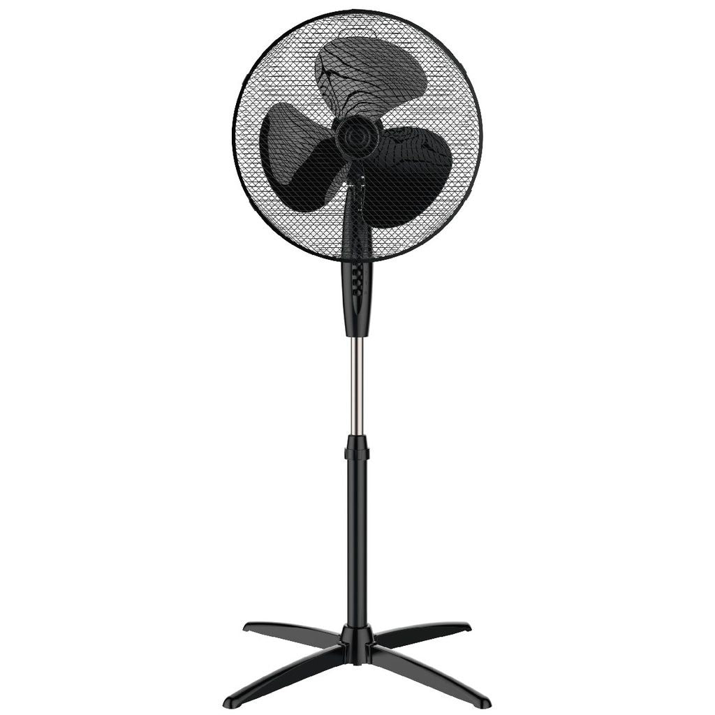 NIAROS PODNI Ventilator PREČNIKA 43CM, 45W, VISINA DO 133CM ,CRNI