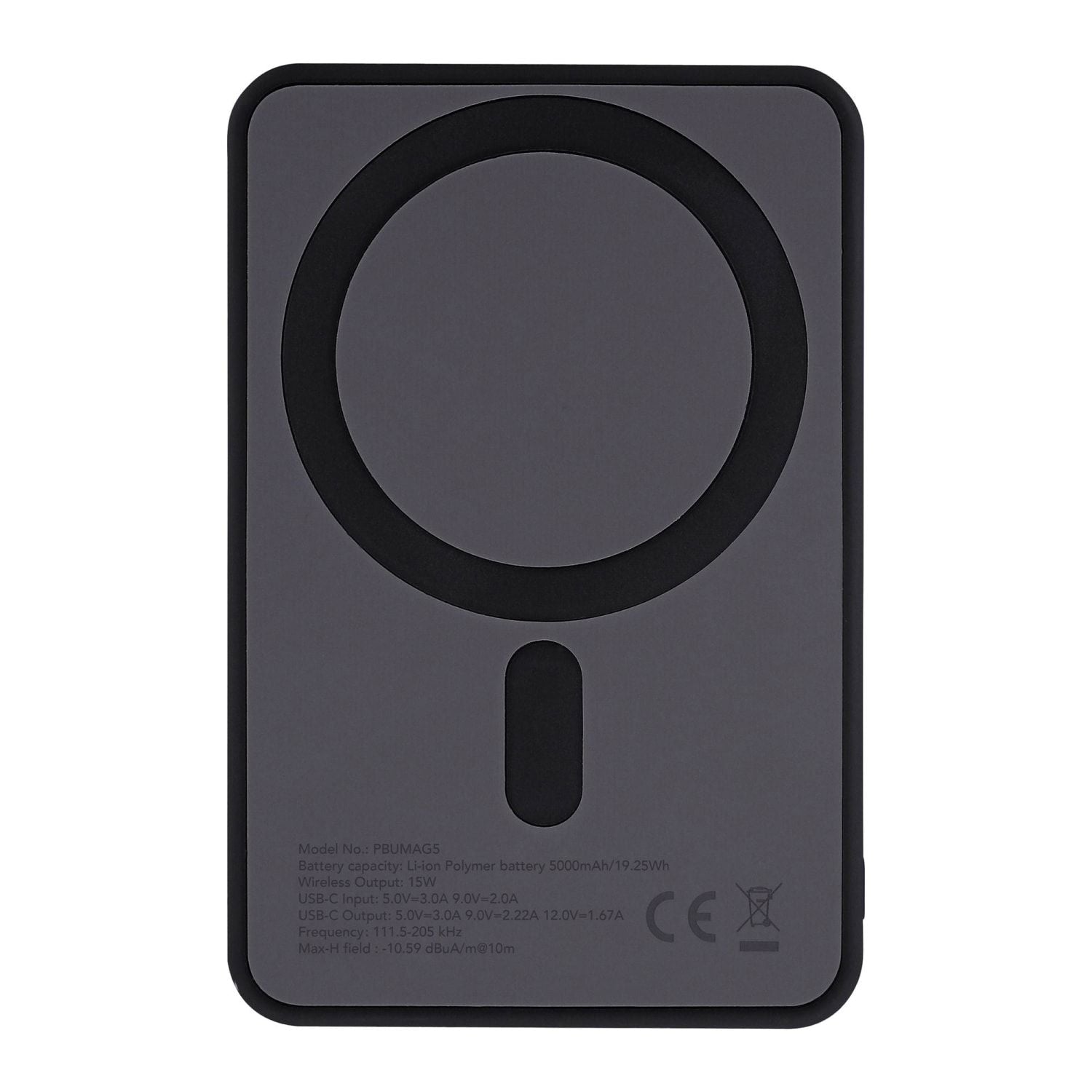 TNB PBUMAG5 POWERBANK 5000mAh, 20W, Magnetni, CRNI
