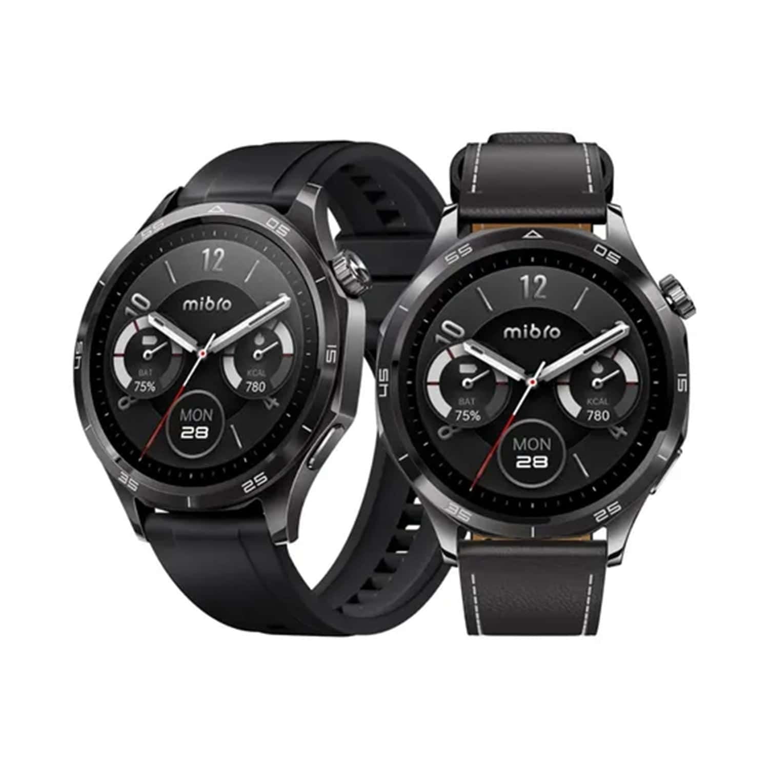 MIBRO GT PAMETNI SAT GPS, 1.43", 2 NARUKVICE, Crni