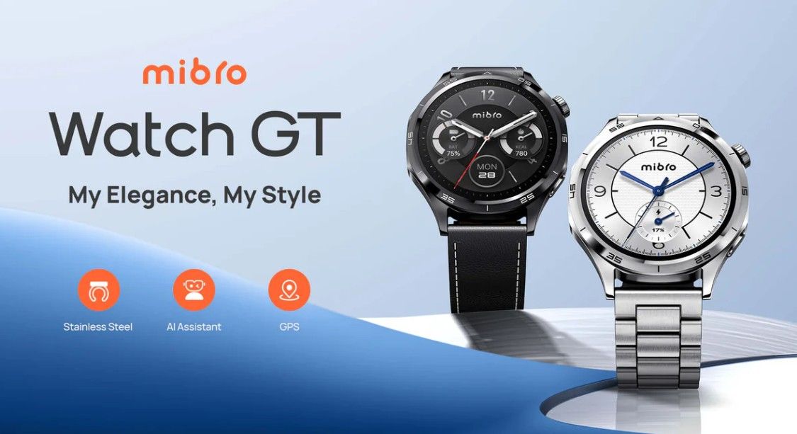 MIBRO GT PAMETNI SAT GPS, 1.43", 2 NARUKVICE, Silver