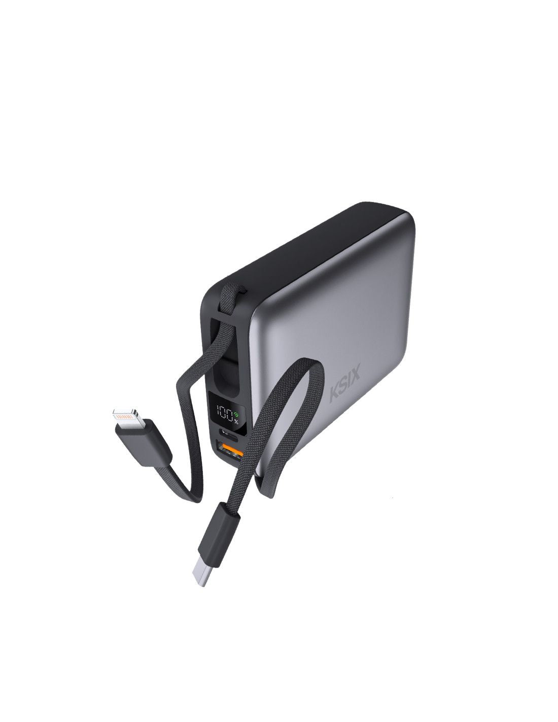 KSIX BPB20PD22INTG 20000mAh MINI POWERBANK 22.5W, LED DISPLAY+KABL USB-C I LIGHTNING
