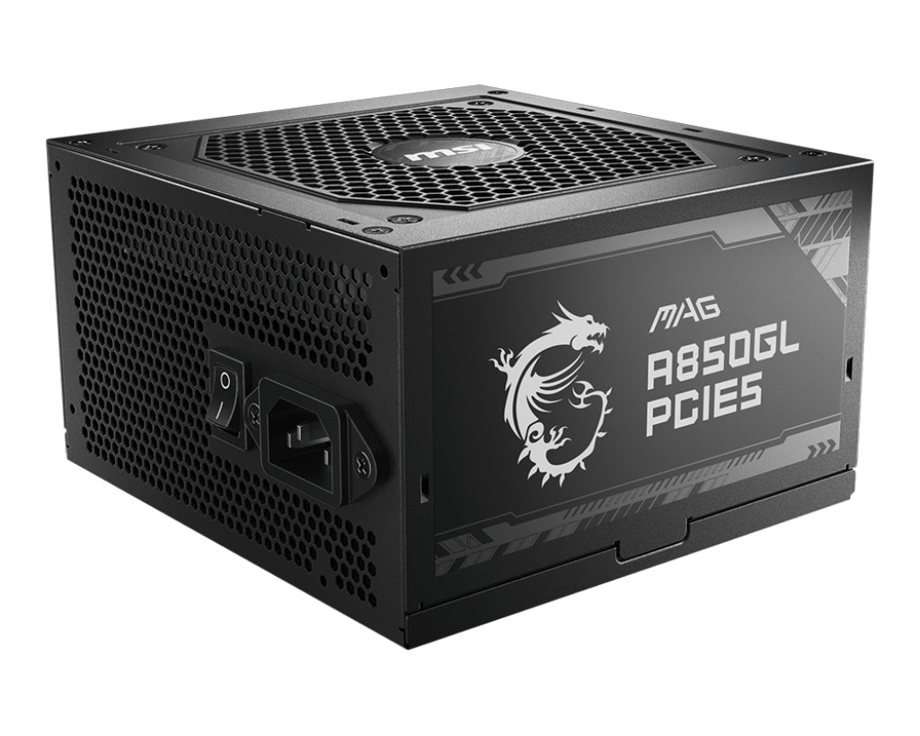 MSI MAG A850GL PCIE5 power supply unit 850 W 20+4 pin ATX ATX Black (306-7ZP8A11-CE0)