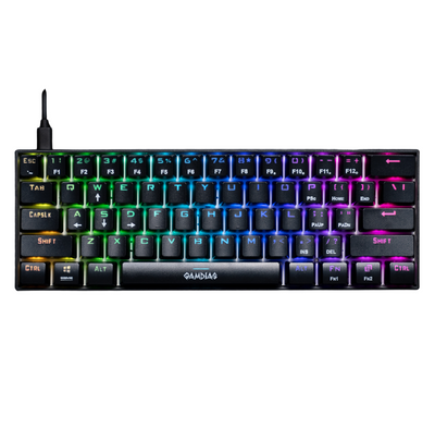 Gamdias Hermes E3 RGB mehanička, crna,blue switch