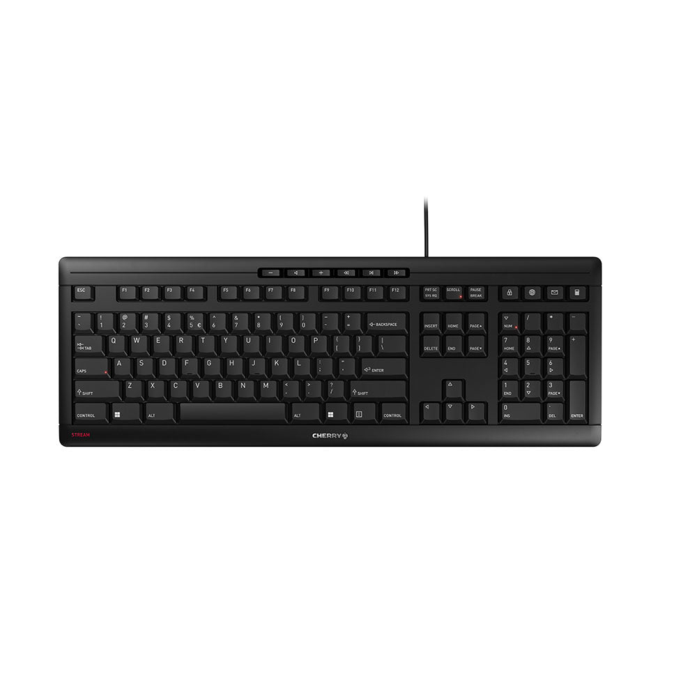 CHERRY STREAM keyboard Office USB QWERTY US English Black (JK-8500EU-2)
