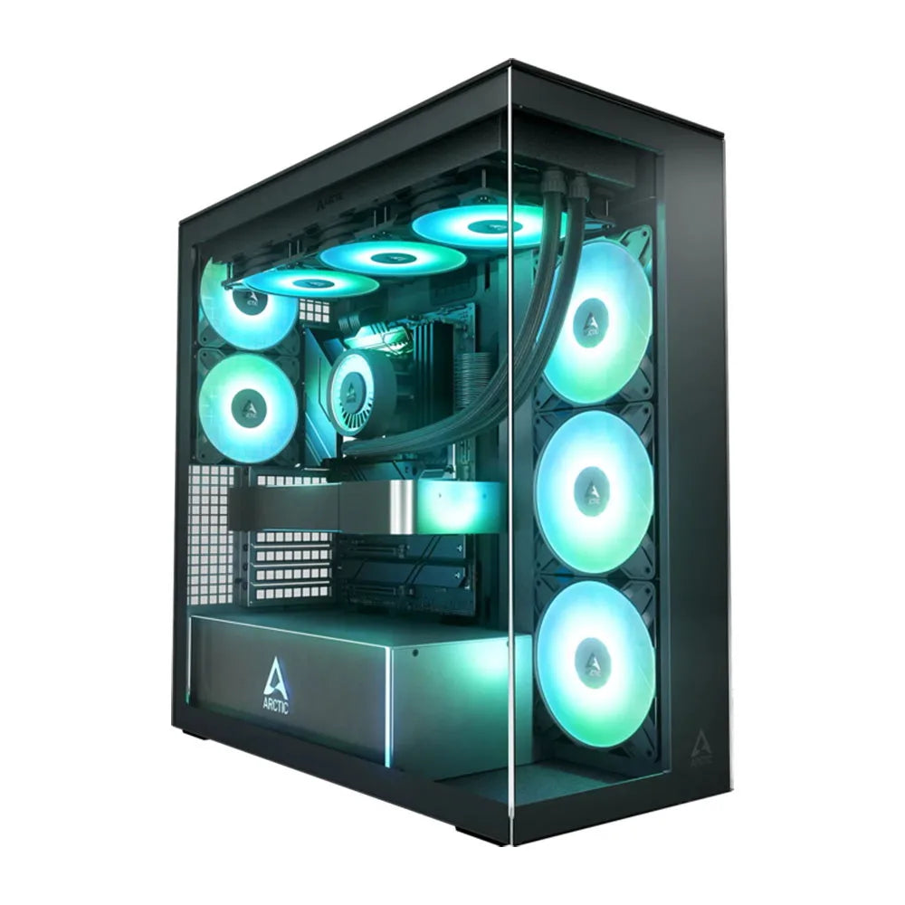 Kućište Arctic Xtender (black, clear glass)