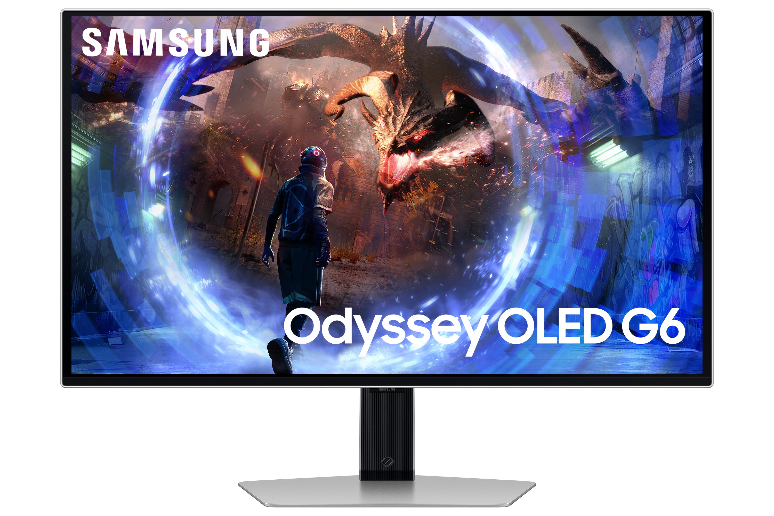 Samsung G60SD computer monitor 68.6 cm (27") 2560 x 1440 pixels Quad HD OLED Silver (LS27DG602SUXEN)