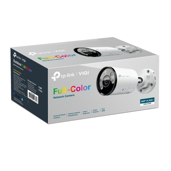TP-Link VIGI C345 Bullet IP security camera Outdoor 2688 x 1520 pixels Wall (VIGI C345(4MM))