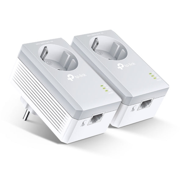 TP-Link Passthrough Powerline 600 Starter Kit, 1 Port (TL-PA4010P KIT)