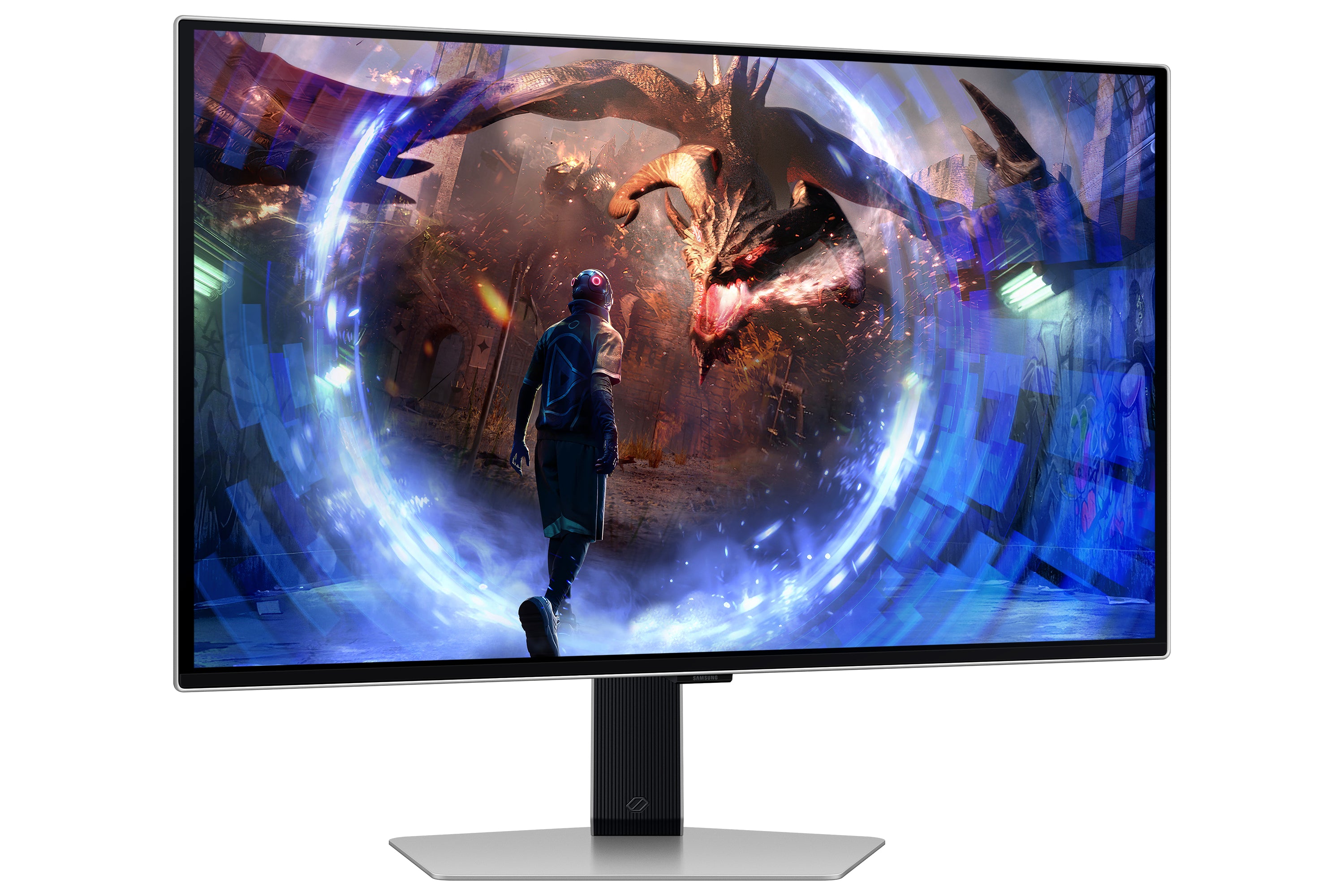 Samsung G60SD computer monitor 68.6 cm (27") 2560 x 1440 pixels Quad HD OLED Silver (LS27DG602SUXEN)