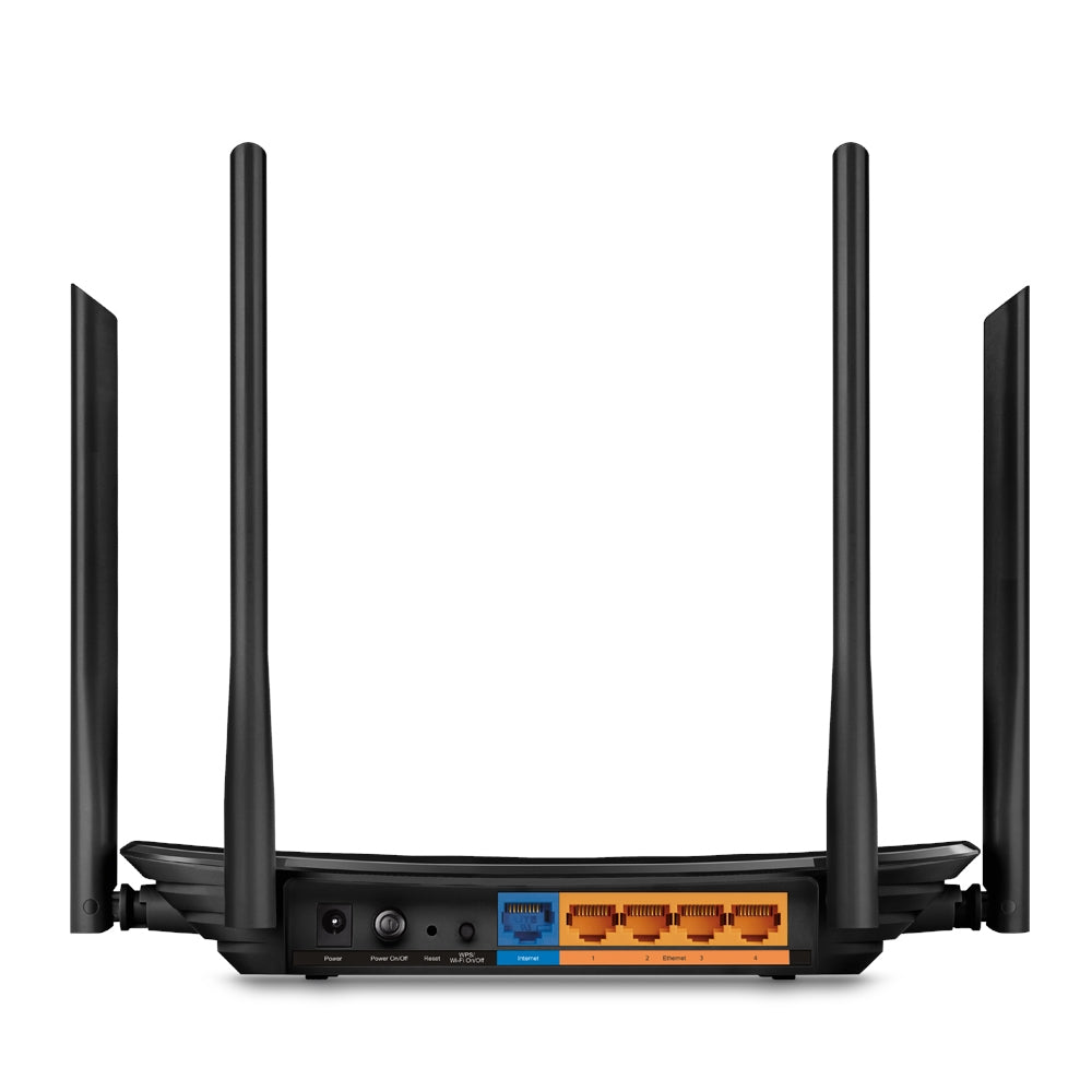 TP-Link AC1200 wireless router Gigabit Ethernet Dual-band (2.4 GHz / 5 GHz) Black (ARCHER A6)