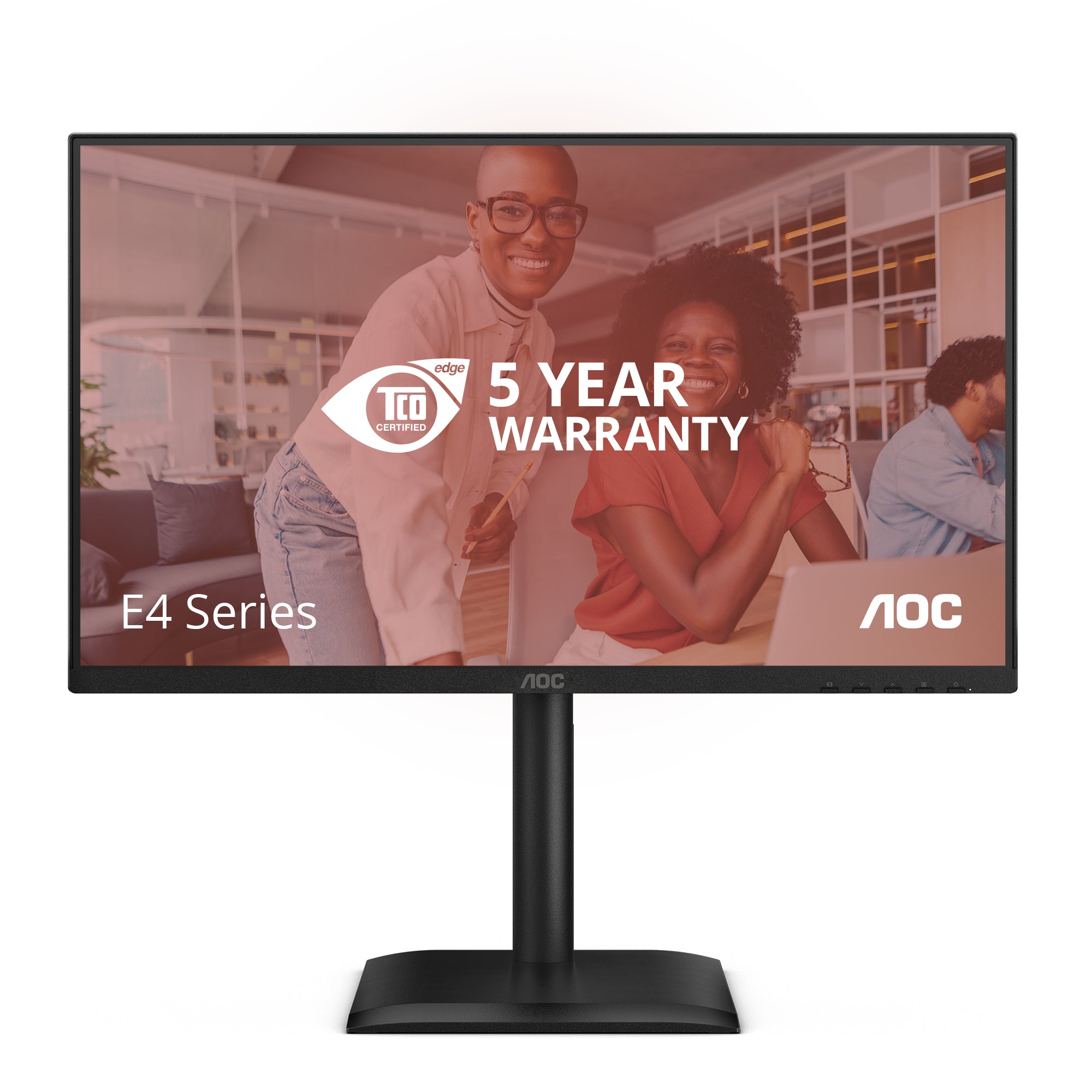 AOC E4 24E4CV computer monitor 60.5 cm (23.8") 1920 x 1080 pixels Full HD LED Black