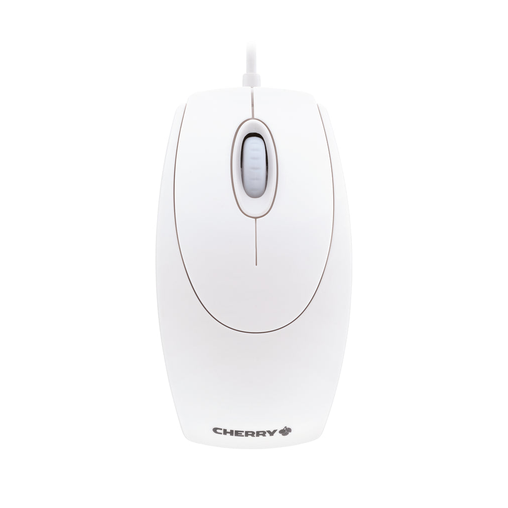 CHERRY WHEELMOUSE OPTICAL Corded Mouse, Pale Grey, PS2/USB (M-5400-0)