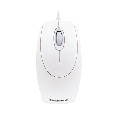 CHERRY WHEELMOUSE OPTICAL Corded Mouse, Pale Grey, PS2/USB (M-5400-0)