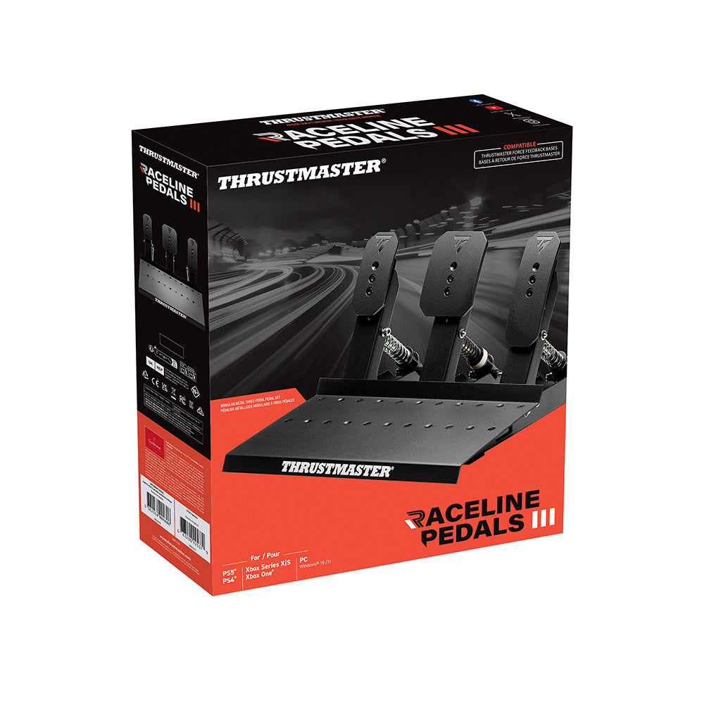 Thrustmaster Raceline Pedals III Black RJ-12 Analogue / Digital PC, PlayStation 4, PlayStation 5, Xbox One, Xbox Series S, Xbox Series X, Xbox One X, 