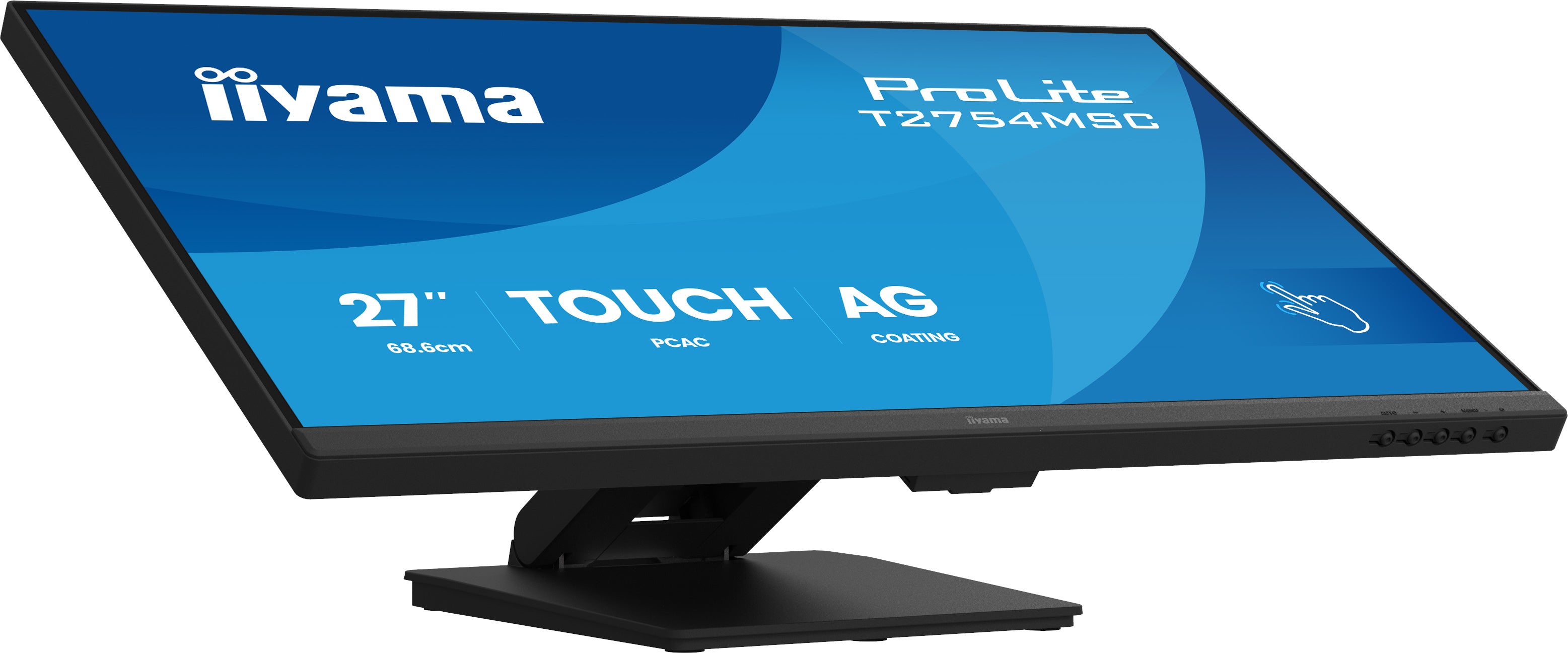 iiyama ProLite T2754MSC-B2AG computer monitor 68.6 cm (27") 1920 x 1080 pixels Full HD LED Touchscreen Multi-user Black