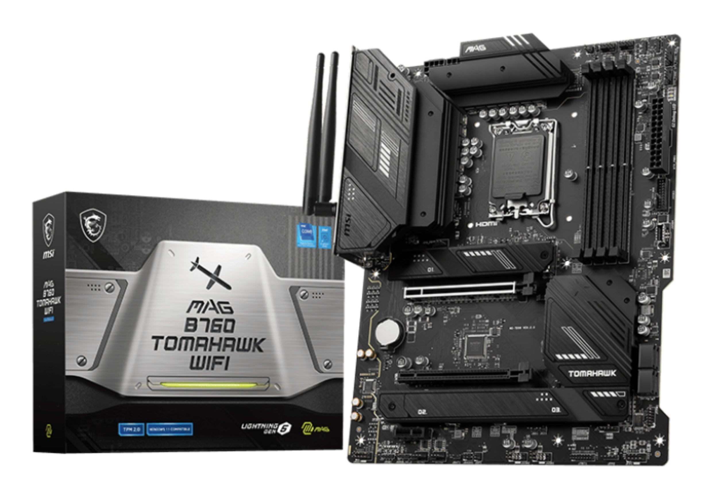MSI MAG B760 TOMAHAWK WIFI motherboard Intel B760 LGA 1700 ATX (7D96-003R)