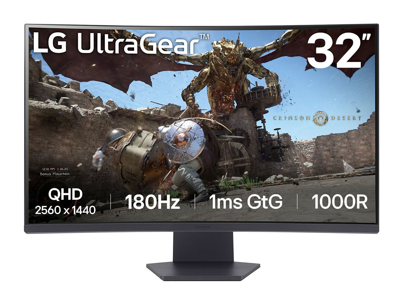 LG 32GS60QC-B computer monitor 80 cm (31.5") 2560 x 1440 pixels Quad HD LCD Black (32GS60QC-B.AEUQ)