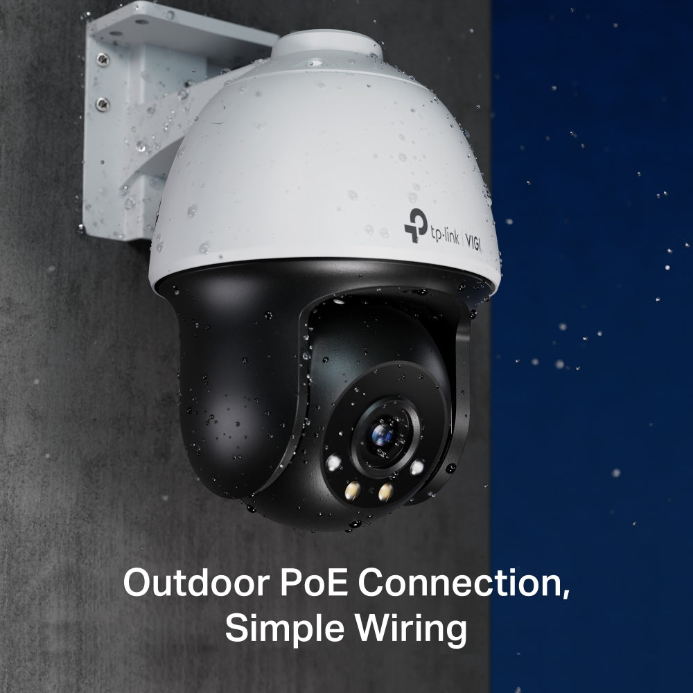 TP-Link VIGI 4MP Outdoor Full-Color Pan Tilt Network Camera (VIGI C540)