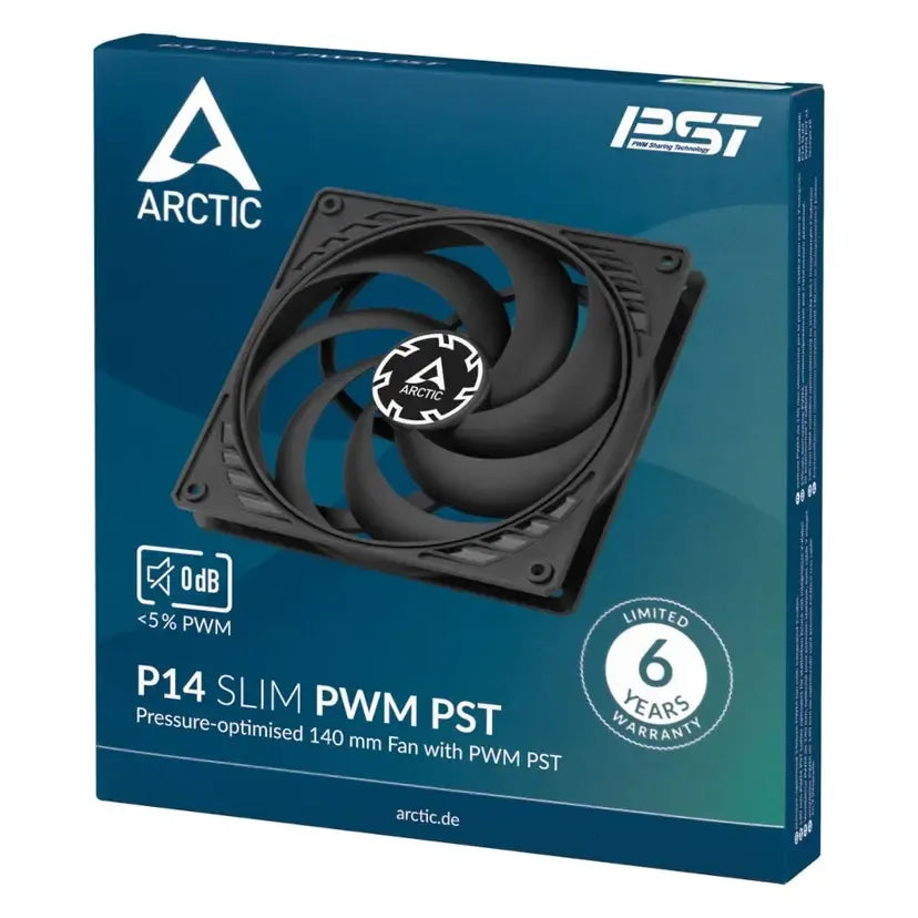 Arctic P14 PWM PST Slim (black)