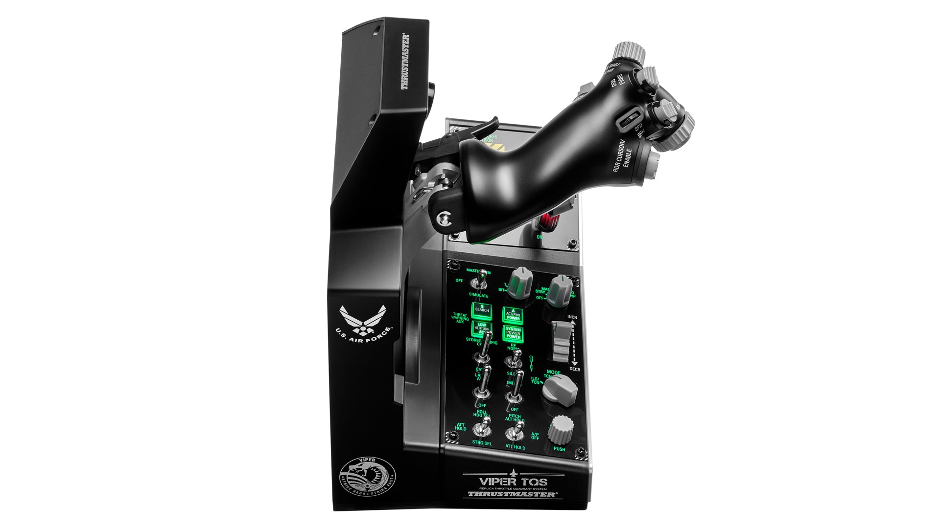 Thrustmaster Viper TQS Mission Pack Black USB Flight Sim Analogue / Digital PC (4060254)