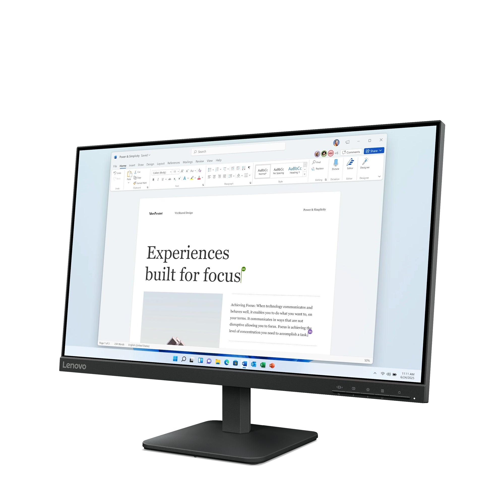 Lenovo L24-4e computer monitor 60.5 cm (23.8") 1920 x 1080 pixels Full HD LCD Black (68C2KAC1EU)