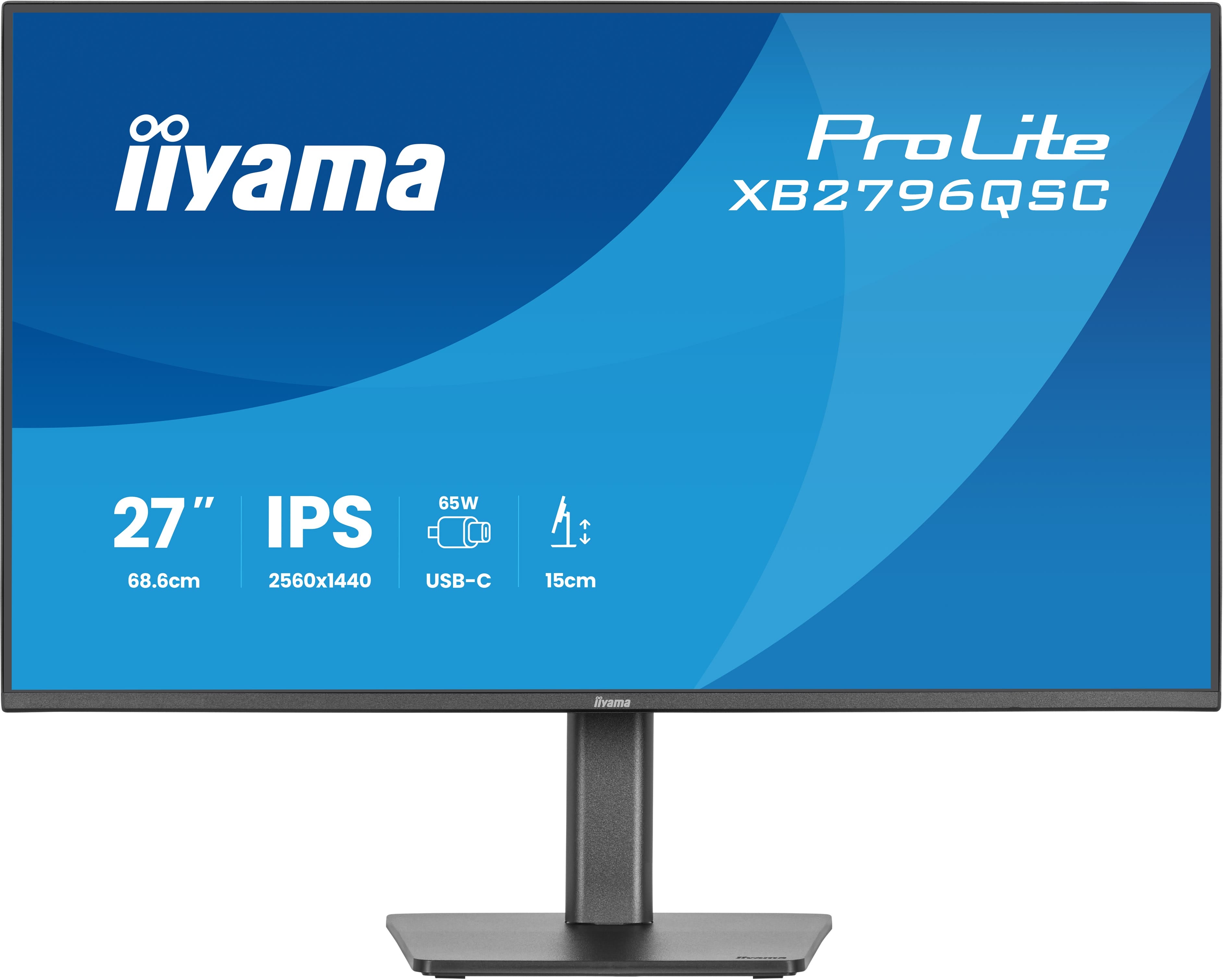 iiyama ProLite XB2796QSC-B1 computer monitor 68.6 cm (27") 2560 x 1440 pixels Quad HD LED Black