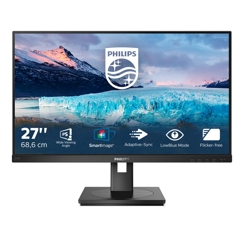 Philips S Line 272S1AE/00 computer monitor 68.6 cm (27") 1920 x 1080 pixels Full HD LCD Black