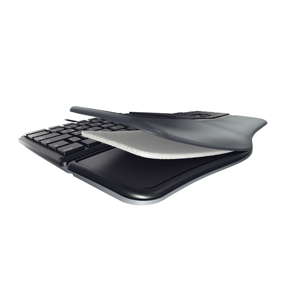CHERRY KC 4500 ERGO keyboard Universal USB QWERTY US English Black (JK-4500EU-2)