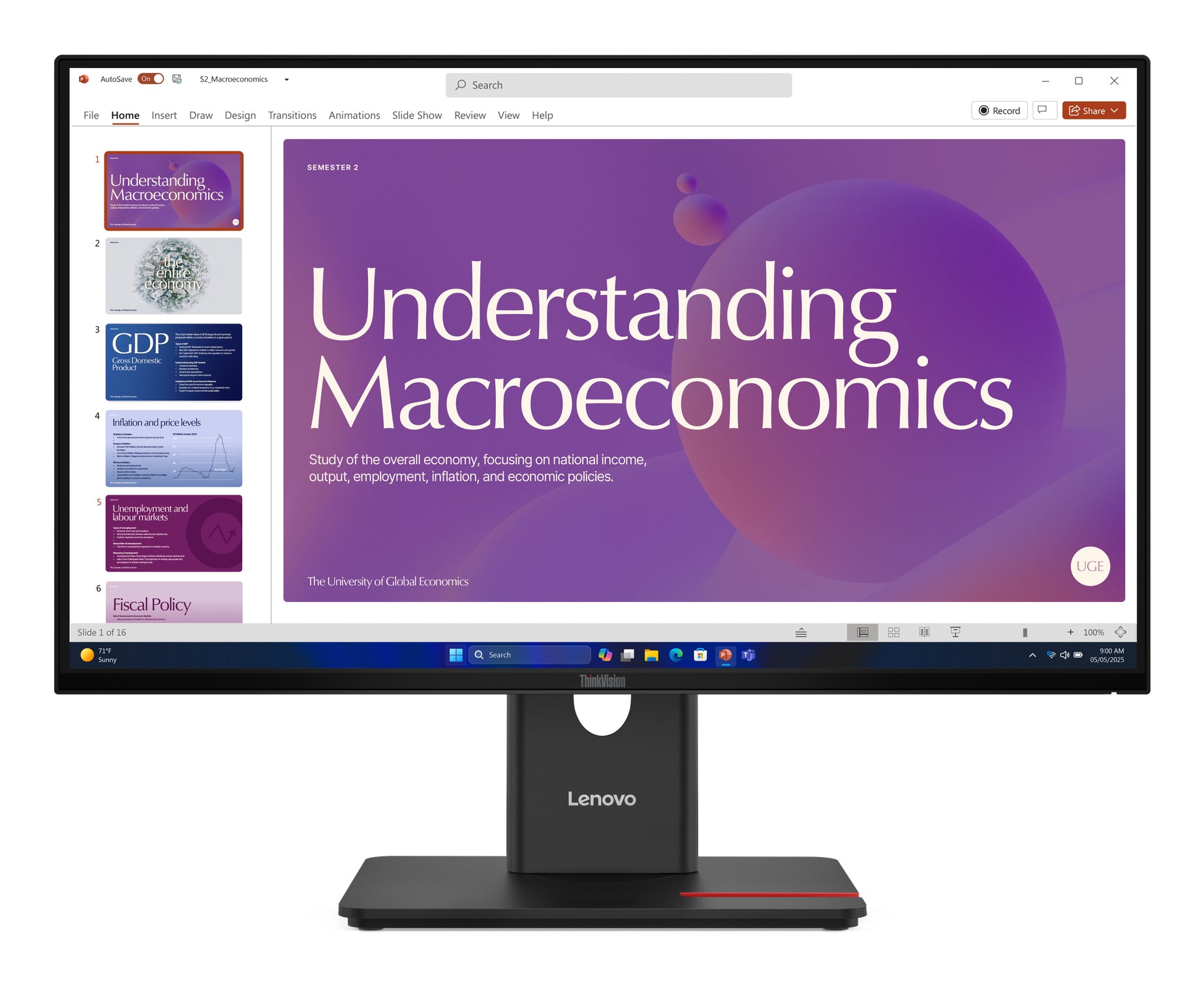 Lenovo ThinkVision T24D-40 Monitor (64B9GAT1EU)