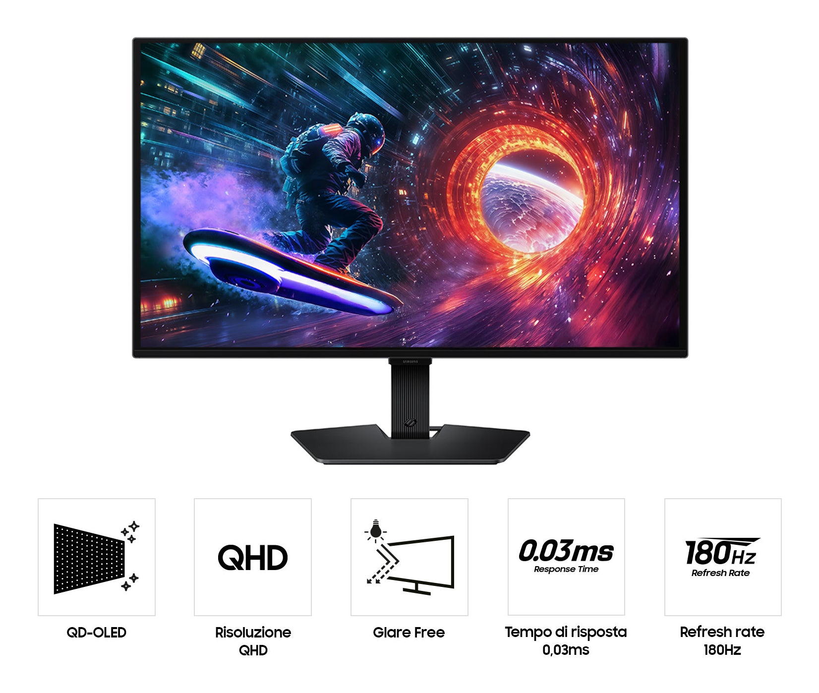 Samsung G50F computer monitor 68.6 cm (27") 2560 x 1440 pixels Quad HD OLED Black (LS27FG502SUXEN)