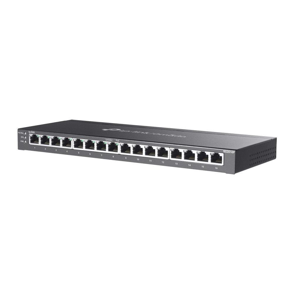 TP-Link Omada 16-Port Gigabit Smart Switch with 8-Port PoE+ (TL-SG2016P)